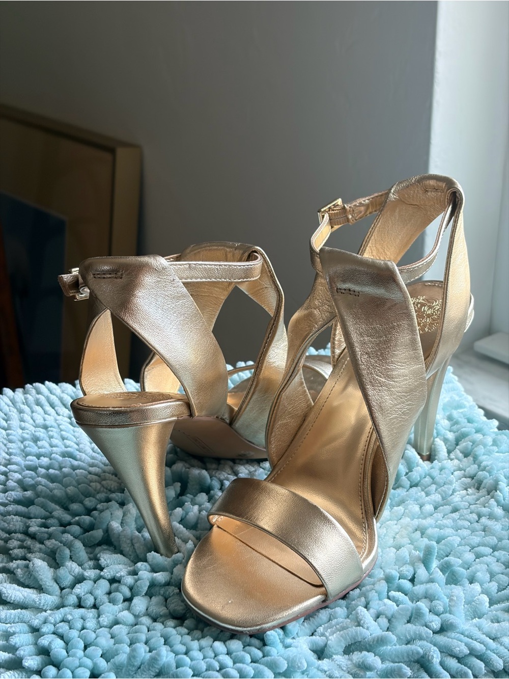 Vince Camuto Chryssy Metallic Leather Dress Sandal